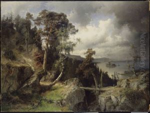 Swedish Landscape. Motif from Kolmarden by Alfred Wahlberg