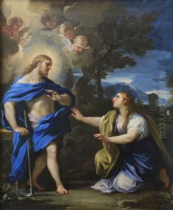 Le Christ apparaissant a la Madeleine by Luca Giordano