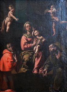 La Vierge a l'Enfant avec saint Charles et saint Francois La Vierge a l'Enfant avec saint Charles et saint Francois