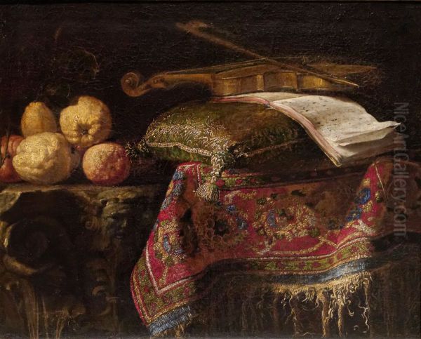 Citron Trees and Violin - view 1