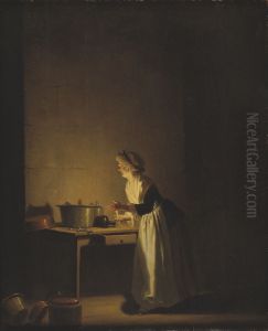 Kitchen Scene by Pehr Hillestrom