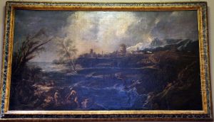 Landscape with Two Figures by Alessandro Magnasco