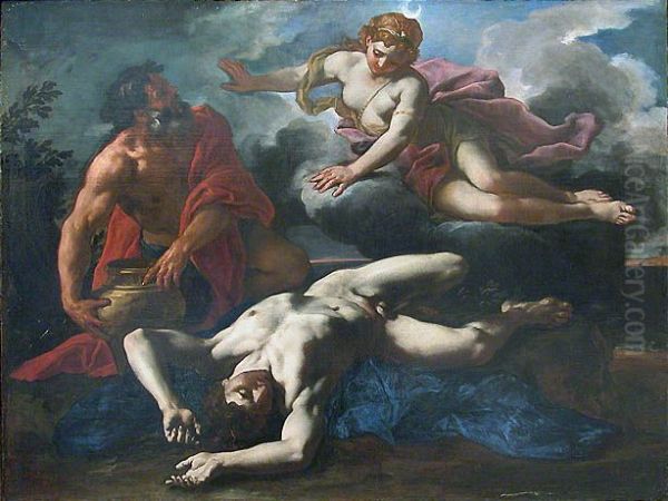 Diane aupres du cadavre d'OrionItaliano:Diana nei pressi del corpo di Orione - view 1