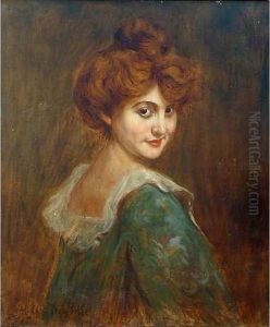 Portrait De Femme En Buste by Henry Caro-Delvaille