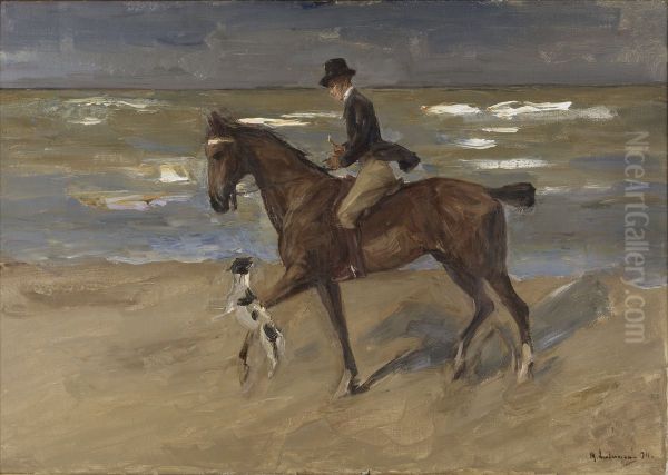 Rider on the Beach - view 1