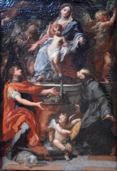 La Vierge a l'Enfant avec saint Guy et saint Francois - view 1