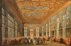 Le doge de Venise offre a dejeuner aux ambassadeurs