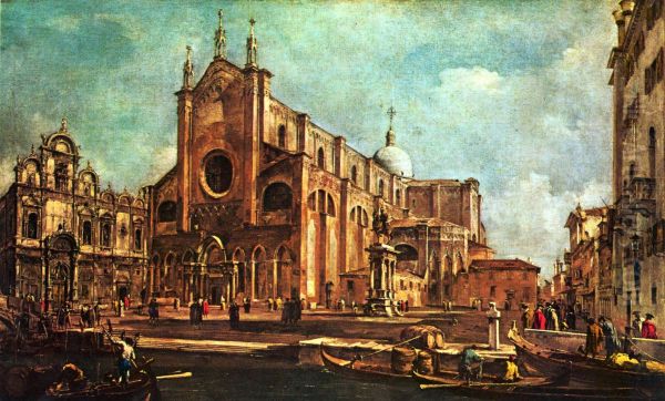Campo of Santi Giovanni et Paolo, with the Scuola di San Marco in Venice - view 1