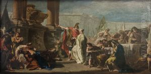 Polyxene devant le tombeau d'Achille
