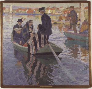 Kyrkfolk i bat