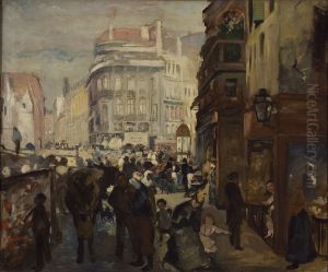 A Working Day in Paris by Adolph von Menzel