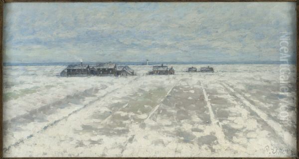 Vinterlandskap. Motiv fran Oland - view 1