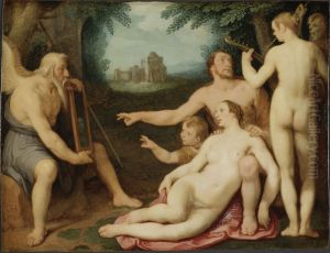 Tidens spegel by Cornelis van Haarlem