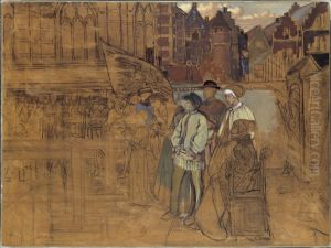 Bagskjutningsfest i Antwerpen pa 1500-talet