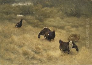 Blackgame in Springtime by Bruno Andreas Liljefors