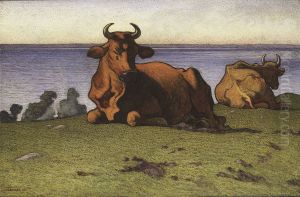 Resting Cows. Motif from Oland
