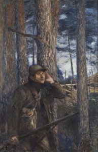 A Poacher by Bruno Andreas Liljefors