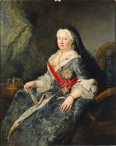 Portrait of Johanna Elizabeth, Princess of Anhalt-Zerbst by Antoine Pesne