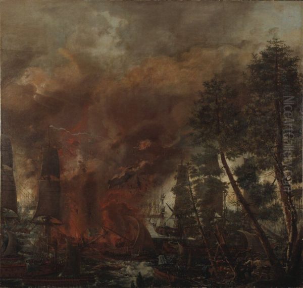 Utbrytningen ur Viborgska viken 3 juli 1790 - view 1