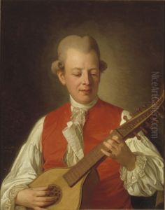 Carl Michael Bellman, 1740-1795, skald by Per Krafft the Elder