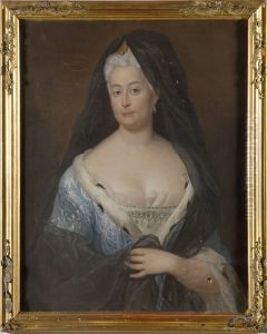 Johanna Charlotta, 1682-1750, prinsessa av Anhalt-Dessau, markgrevinna av Brandenburg by Antoine Pesne
