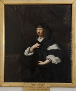 Maria Elisabet, 1610-1684, prinsessa av Sachsen, hertiginna av Holstein-Gottorp by David Klocker Ehrenstrahl