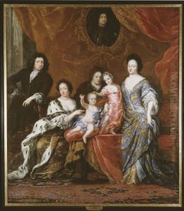 Karl XI, 1655-1697, kung av Sverige med familj Karl XI, 1655-1697, kung av Sverige med familj