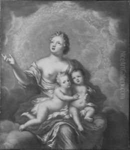 Allegori over Gustav, 1683-85, och Ulrik, 1684-85, prinsar av Sverige by David Klocker Ehrenstrahl