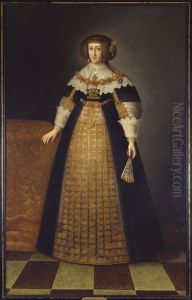 Cecilia Renata (1611-1644), arkehertiginna av Osterrike, drottning av Polen by Peter Danckerts de Rij