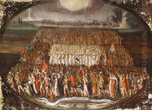 The Exodus Of The Tribes Of Israel With The Ark Of The Covenant by Antoine Caron