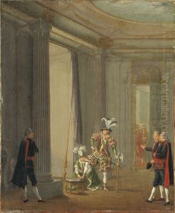 Gustav III, 1746-92, konung av Sverige som Meleager by Pehr Hillestrom