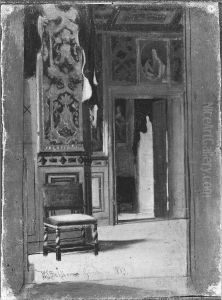 Interior fran Gripsholm by Wilhelm Dahlbom