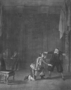 Gustaf Mauritz Armfelt och Besche Johan de Besche by Pehr Hillestrom