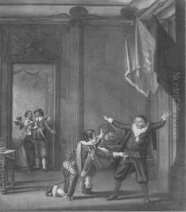 Gustaf Mauritz Armfelt och Georg Johan de Besche by Pehr Hillestrom