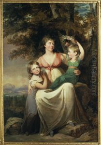 Hedvig Wegelin (1766-1842), gift Tersmeden med dottrar Hedvig Wegelin (1766-1842), gift Tersmeden med dottrar