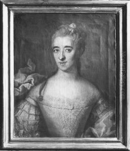 Catharina Eleonora Svedenstierna, 1728-1797, gift med professor David Schultz von Schulzenheim by Johan Henrik Scheffel