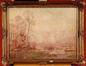 Mare Aux Fees Dans Le Brouillard by Joseph Caron