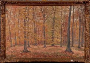 Automne En Foret by Joseph Caron