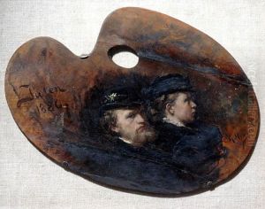 Carl Gustaf Hellqvist och hans maka Julia Thiersch