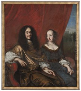 Gustav Adolf, 1633-1695, hertig av Mecklenburg-Gustrow. Magdalena Sibylla, 1631-1719, av Holstei Gustav Adolf, 1633-1695, hertig av Mecklenburg-Gustrow. Magdalena Sibylla, 1631-1719, av Holstei