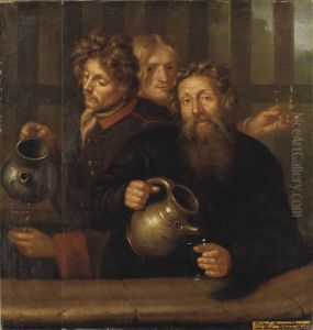 The Spa Master at Medevi and his Sons by David Klocker Ehrenstrahl