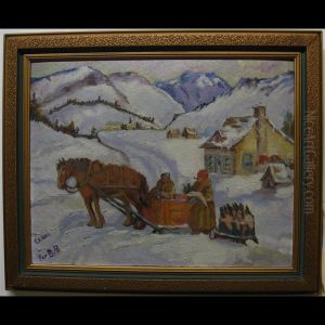 Buying Goods - Winter by Paul Archibald Caron