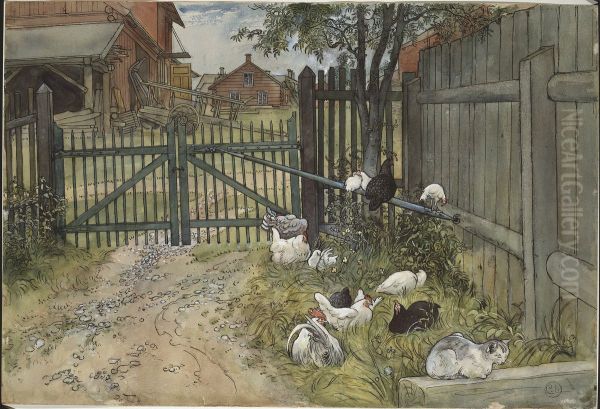 The Gate. From A Home (26 watercolours) - view 1