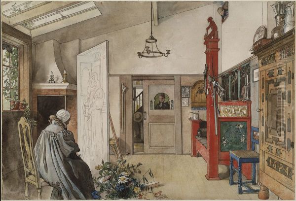 The Studio. From A Home (26 watercolours) - view 1