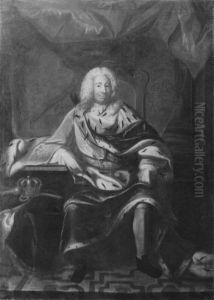 Fredrik I, 1676-1751, kung av Sverige, lantgreve av Hessen-Kassel by Georg Engelhard Schroder