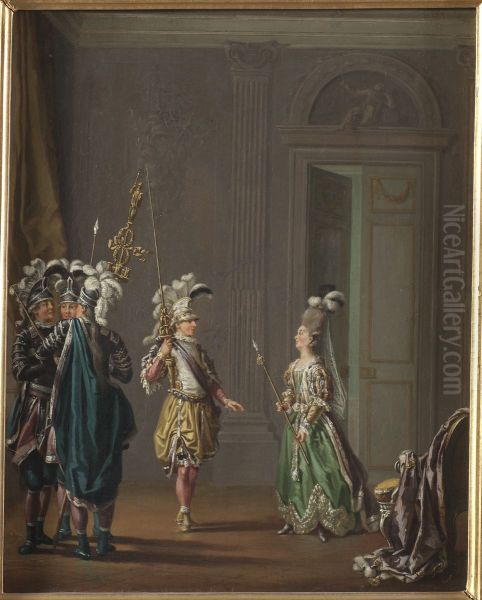 Gustav III, 1746-1792, kung av Sverige och Ulrika Eleonora von Fersen, 1749-1810 - view 1