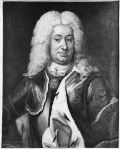 Fredrik I, 1676-1751, kung av Sverige by Lorens Pasch the Elder