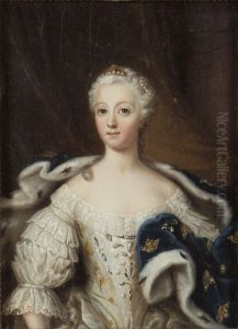Louisa Ulrika of Prussia (1720-1782), Queen of Sweden, Princess of Prussia, queen consort of Adolf Frederick of Sweden by Ulrika Pasch