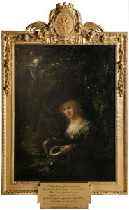 Maria Gyllenstierna af Lundholm (1716-1783), friherrinna, gift med riksradet friherre Esbjorn Kristian Reuterholm by Elias Martin