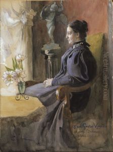 Eva Upmark, 1852-1944, fodd Kindstrand